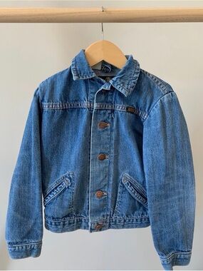 Vintage 1970s Maverick Kid's Denim Trucker Jacket  Size 3